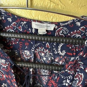 Beachlunchlounge Navy Paisley Blouse